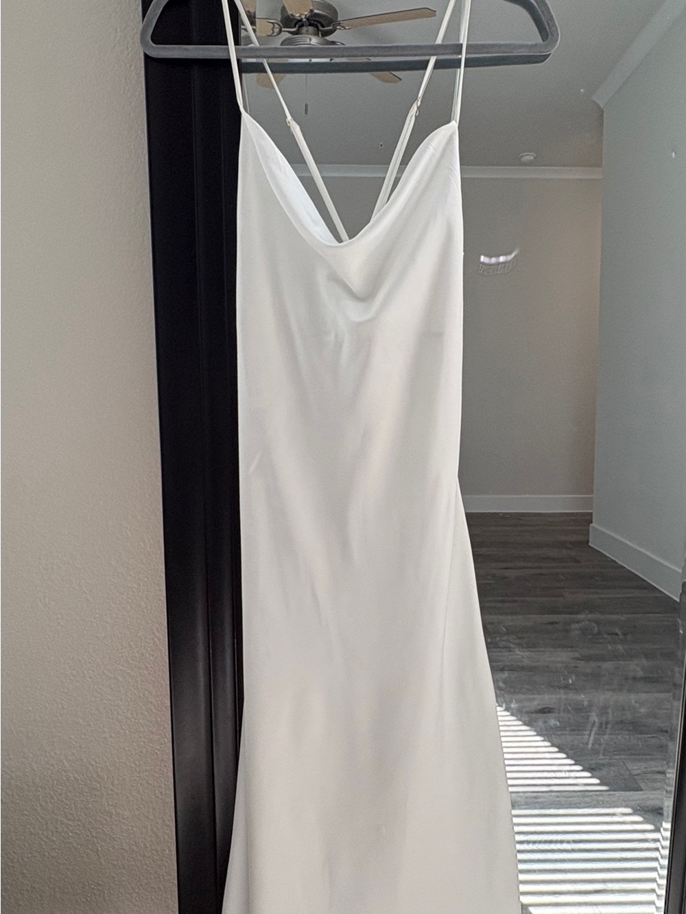 Show Me Your MuMu sz medium white silky satin cow slip dress